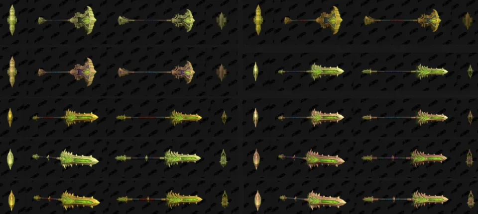 幻化梦重燃,《军团再临:幻境新生》未公开武器外观全解析! 幻化梦重燃,《军团再临:幻境新生》未公开武器外观全解析!